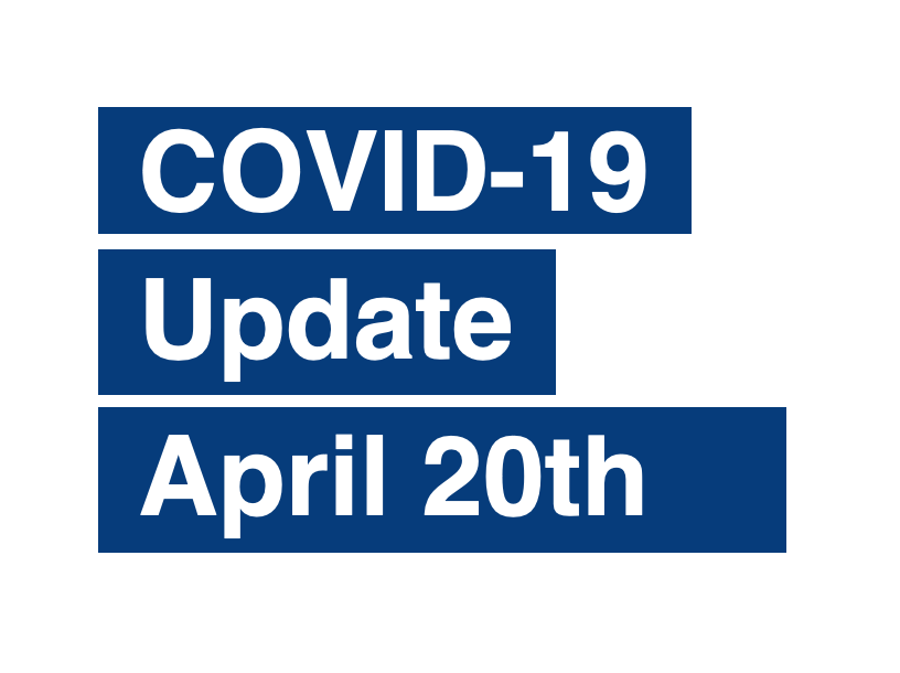 PAS Update on Coronavirus (COVID-19) April 20th